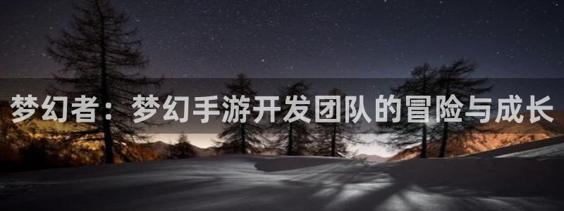 摩根娱乐官网入口网址是多少：梦幻者：梦幻手游开发团队的冒险与