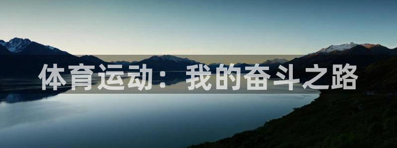 球速体育：体育运动：我的奋斗之路